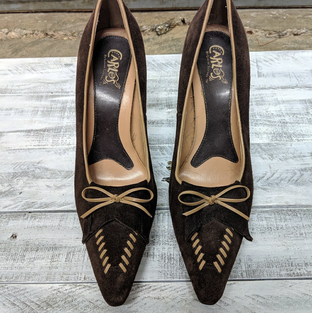 Vingage Carlos Santana Pointed Toe  Heels